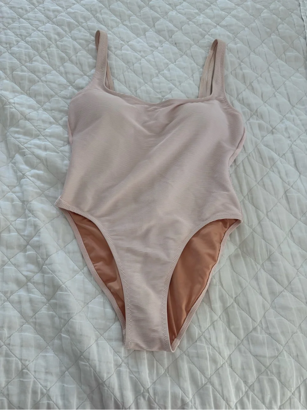 Womens Pink One-Piece Swimsuit - Soft Blush